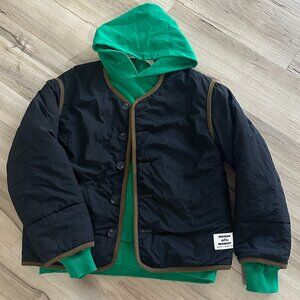 Momen Reversible Quit Jacket & Hoodie Set